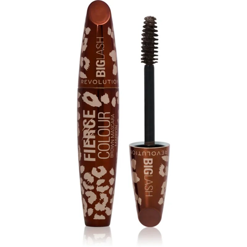 Revolution Big Lash Fierce Volume спирала за обем и сгъстяване на миглите цвят Mocha Muse 9 гр.