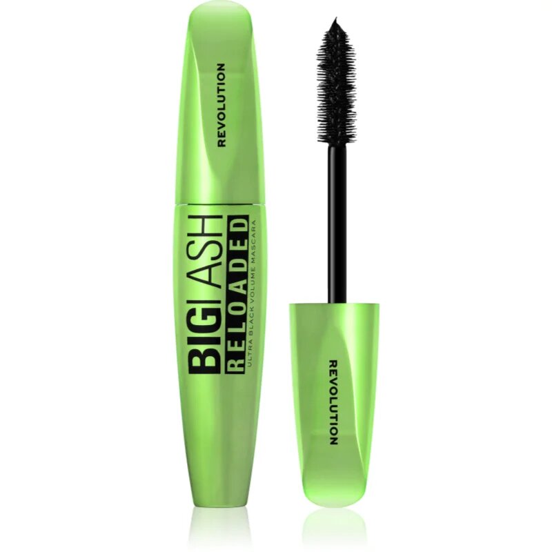 Revolution Big Lash Reloaded спирала за обем екстра черна цвят Ultra Black 8 мл.