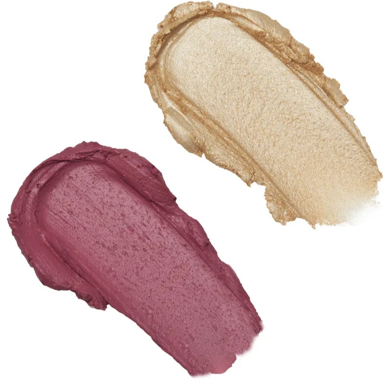 Revolution Blush & Highlight кремообразен руж и хайлайтър в стик цвят Mauve Glow 2x4.3 гр.