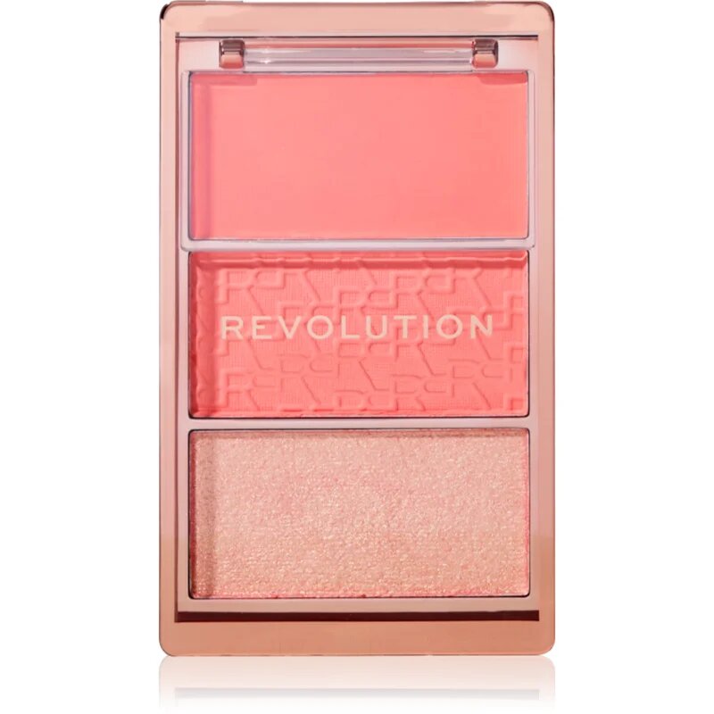 Revolution Blush Icon Palette палитра с ружове цвят Authentic Peach 9.8 гр.