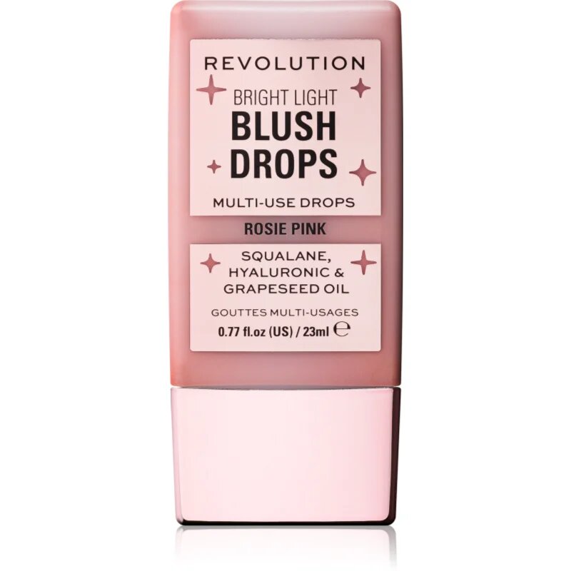 Revolution Bright Light Blush Drops течен руж цвят Pink Rosie 23 мл.