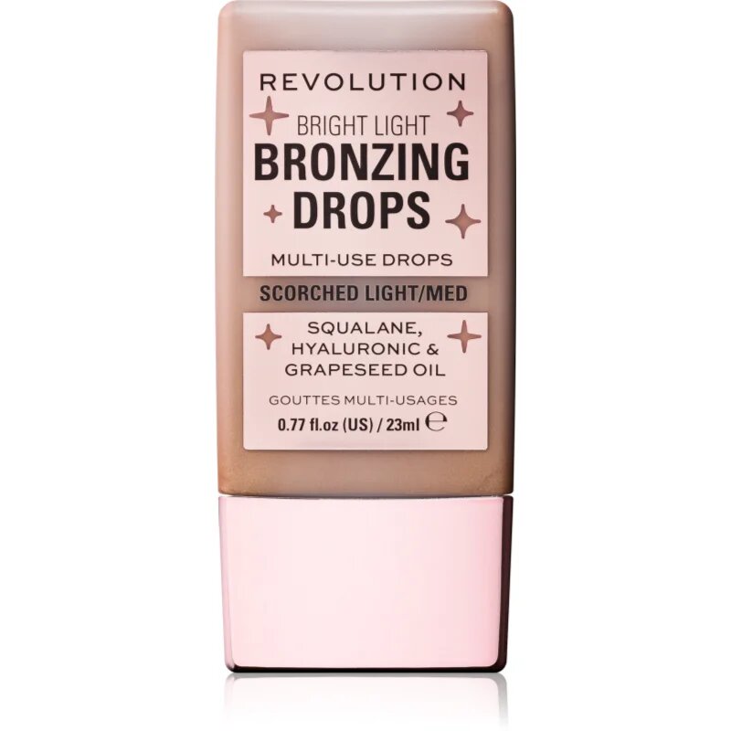 Revolution Bright Light Bronzing Drops течен бронзант цвят Bronze Scorched 23 мл.