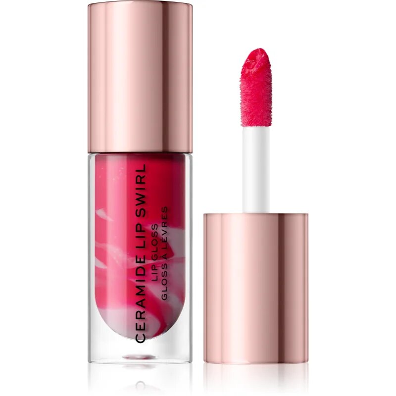 Revolution Ceramide Swirl хидратиращ блясък за устни цвят Bitten Red 4.5 мл.