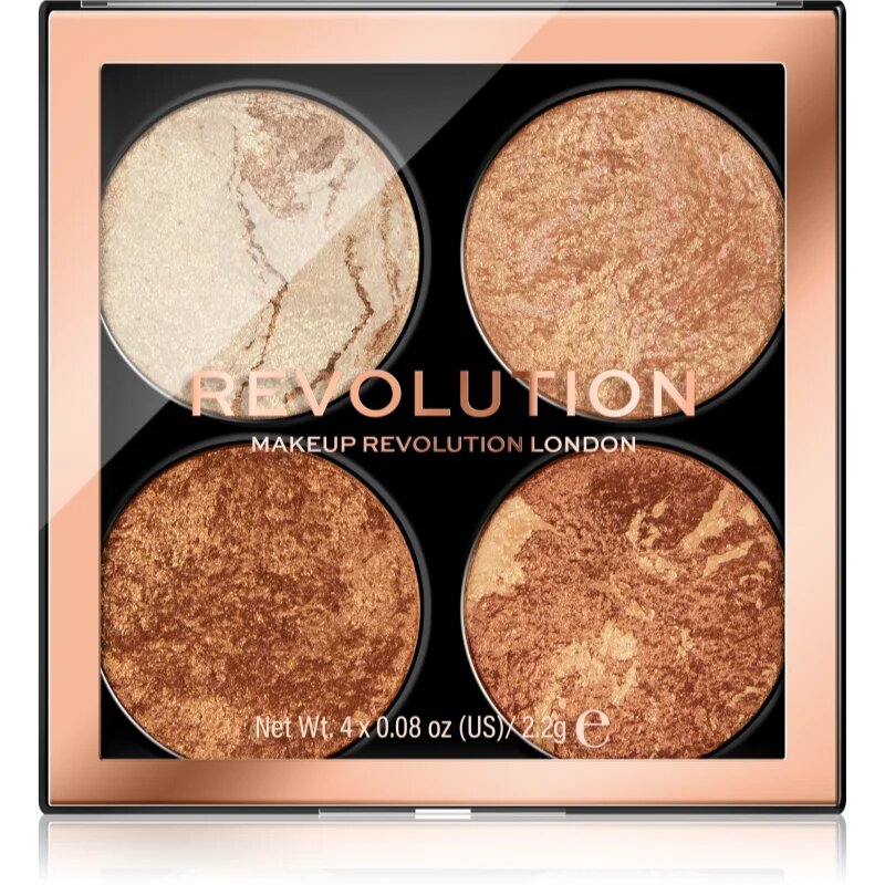 Revolution Cheek Kit палитра за лице цвят Don’t Hold Back 4x2.2 гр.