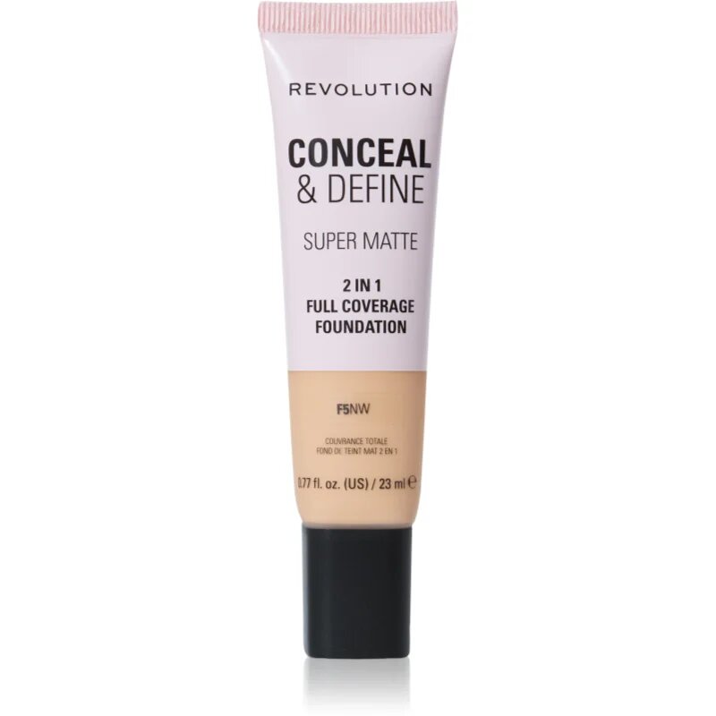 Revolution Conceal & Define матиращ фон дьо тен цвят F5NW 23 мл.