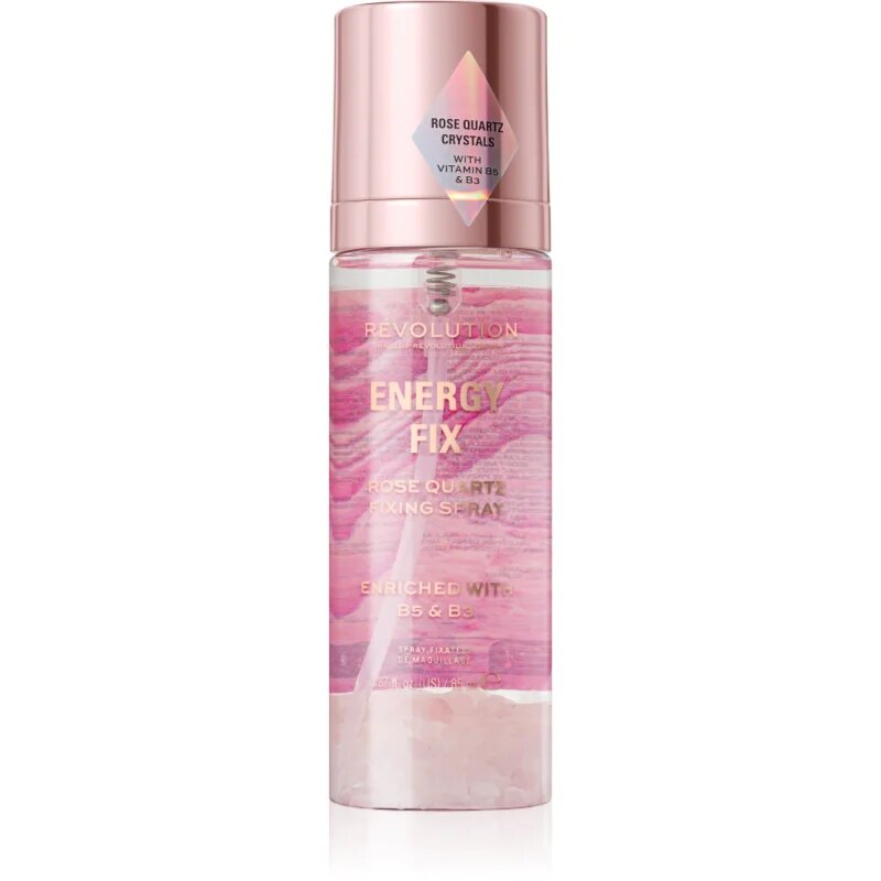 Revolution Crystal Aura Energy Fix спрей за фиксация с розова вода 85 мл.