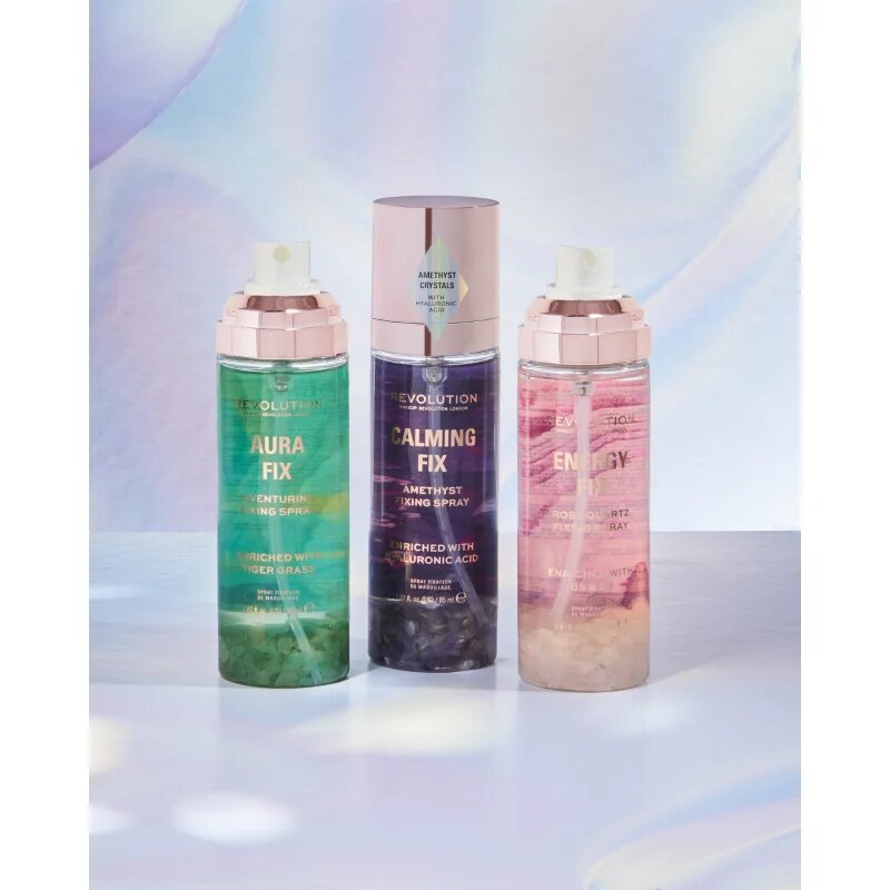 Revolution Crystal Aura Energy Fix спрей за фиксация с розова вода 85 мл.