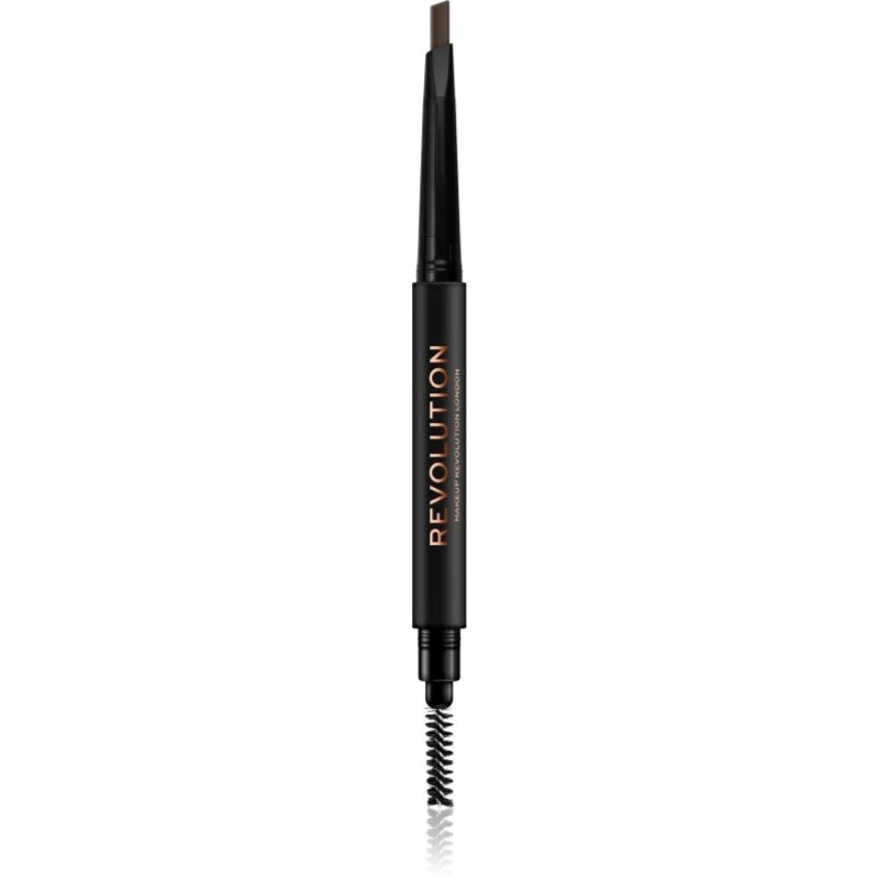 Revolution Duo Brow Definer прецизен молив за вежди цвят Light Brown 0.25 гр.