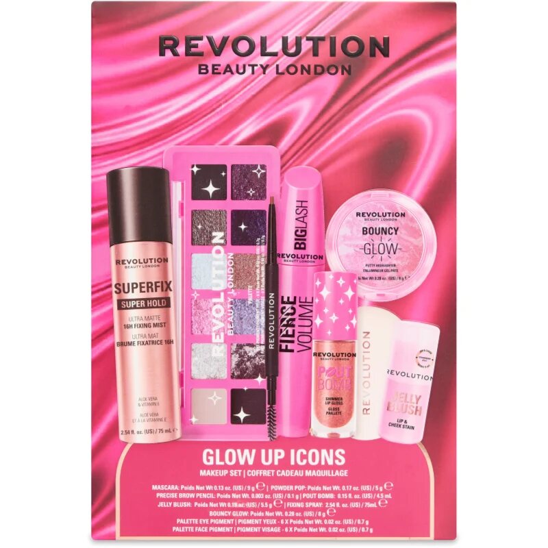 Revolution Glow Up Icons Set подаръчен комплект за лице 1 бр.