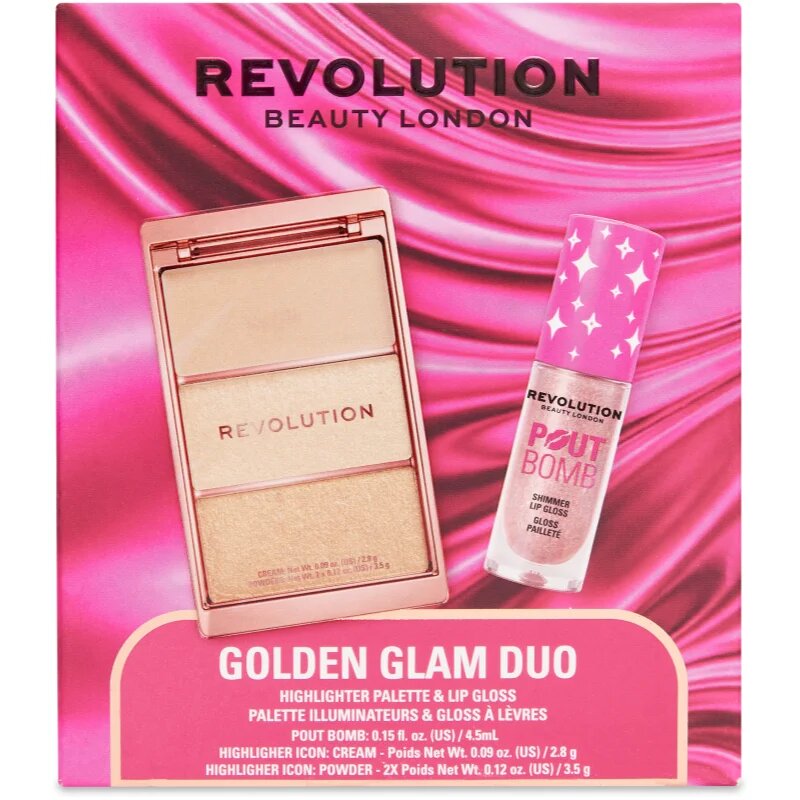 Revolution Golden Glam Duo подаръчен комплект за жени 1 бр.