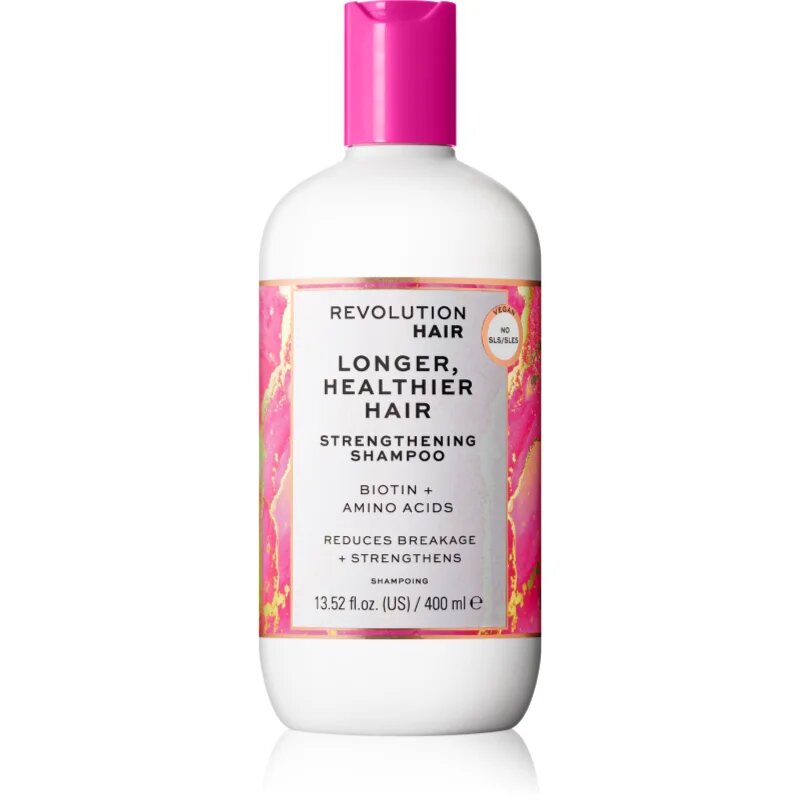 Revolution Haircare Longer Healthier подсилващ и ревитализиращ шампоан за дълга коса 400 мл.