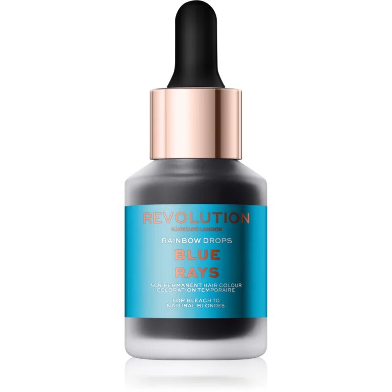 Revolution Haircare Rainbow Drops тонираща боя за коса цвят Blue Rays 30 мл.