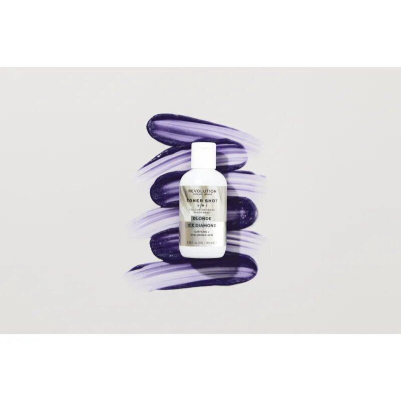 Revolution Haircare Toner Shot Blonde Ice Diamond подхранваща тонираща маска 3 в 1 цвят Ice Diamond 100 мл.