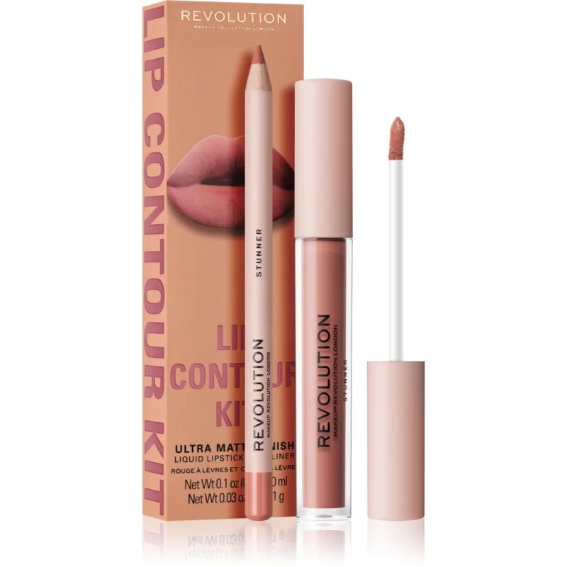 Revolution Lip Contour Kit комплект за устни цвят Stunner 2 бр.