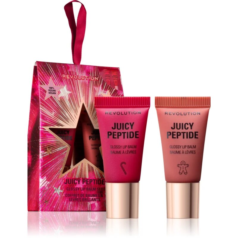 Revolution Makeup set Juicy Peptide подаръчен комплект за устни