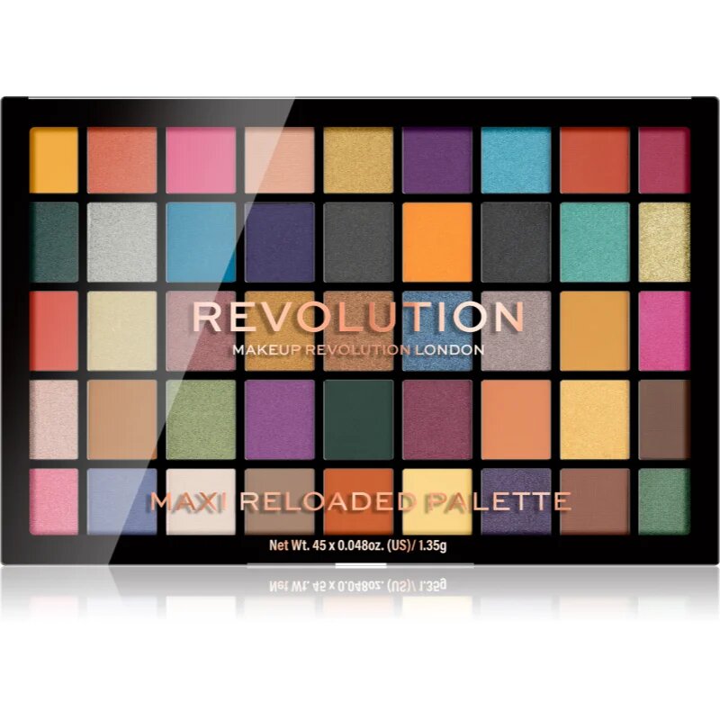 Revolution Maxi Reloaded Palette палитра с прахообразни сенки за очи цвят Dream Big 45x1.35 гр.