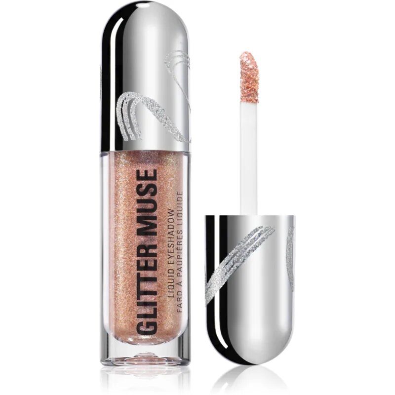 Revolution Metallic Muse Glitter Muse течни очни сенки с брокат цвят Gold 3.5 мл.