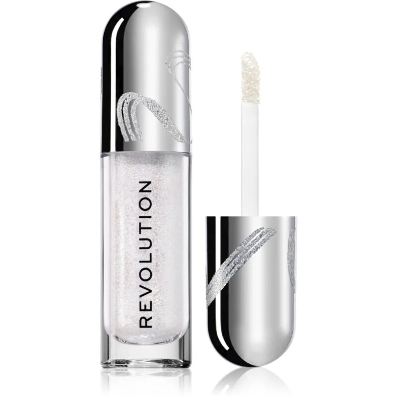 Revolution Metallic Muse Glitter Muse течни очни сенки с брокат цвят Silver 3.5 мл.