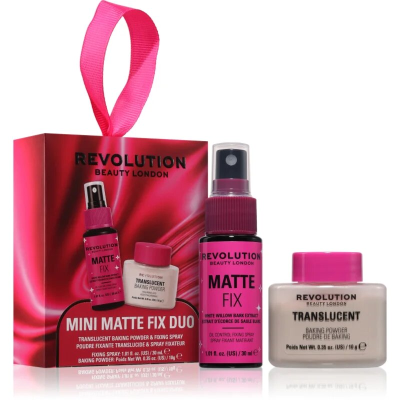 Revolution Mini Matte Fix Duo подаръчен комплект за лице за жени 1 бр.