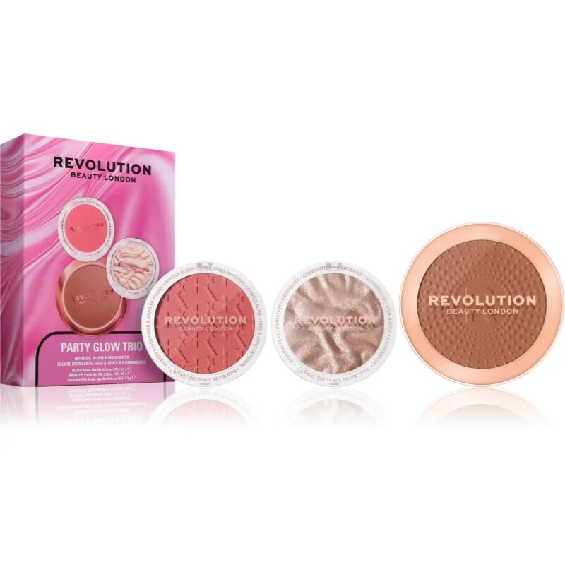 Revolution Party Glow Trio подаръчен комплект за озаряване на лицето 1 бр.