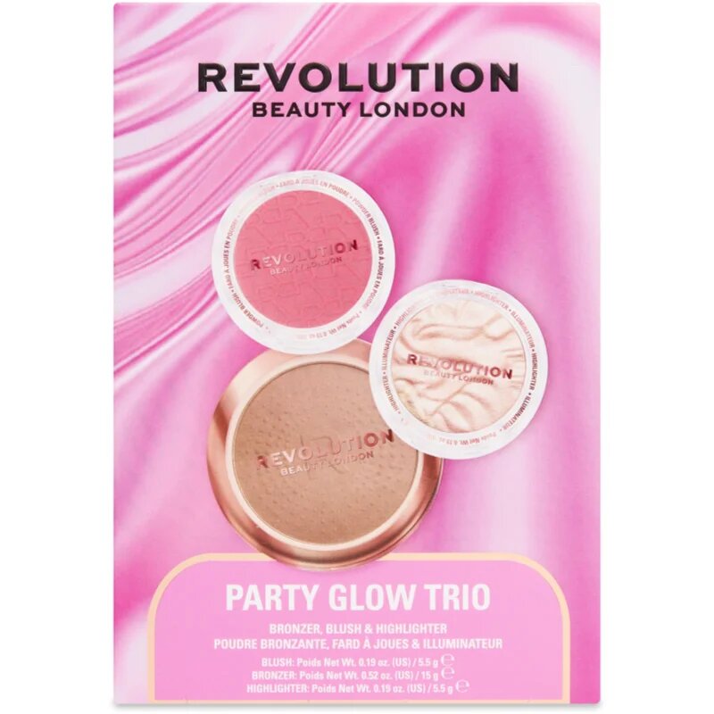 Revolution Party Glow Trio подаръчен комплект за озаряване на лицето 1 бр.