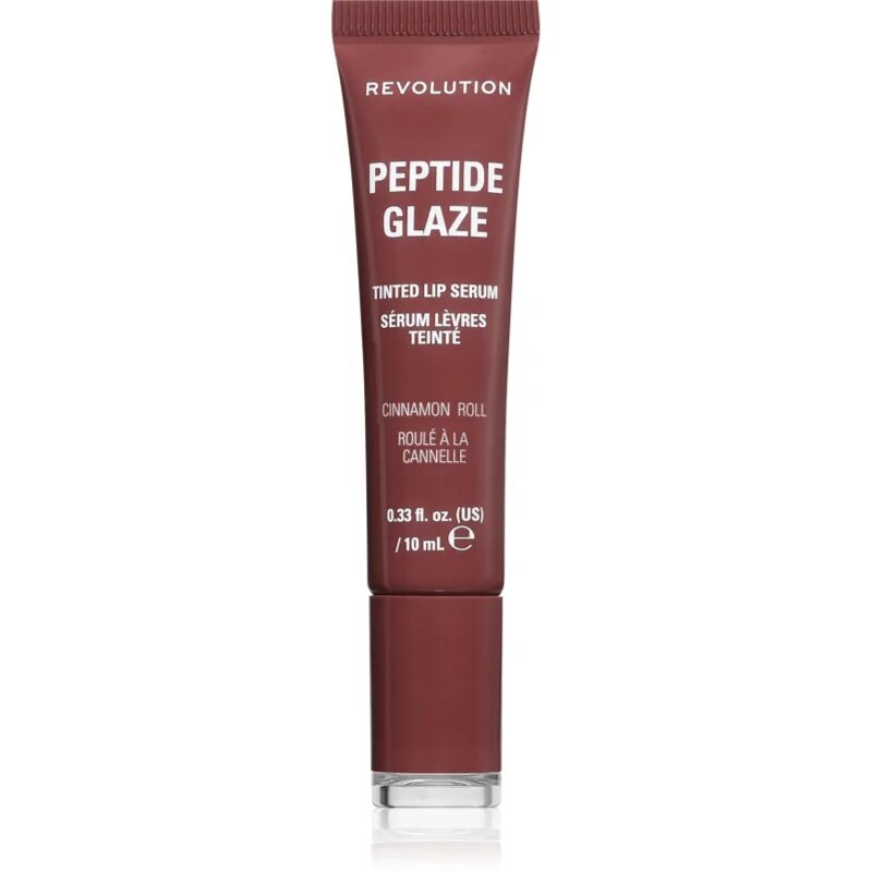 Revolution Peptide Glaze Tinted Lip Serum изглаждащ серум за устни цвят Cinnamon Roll 1 бр.
