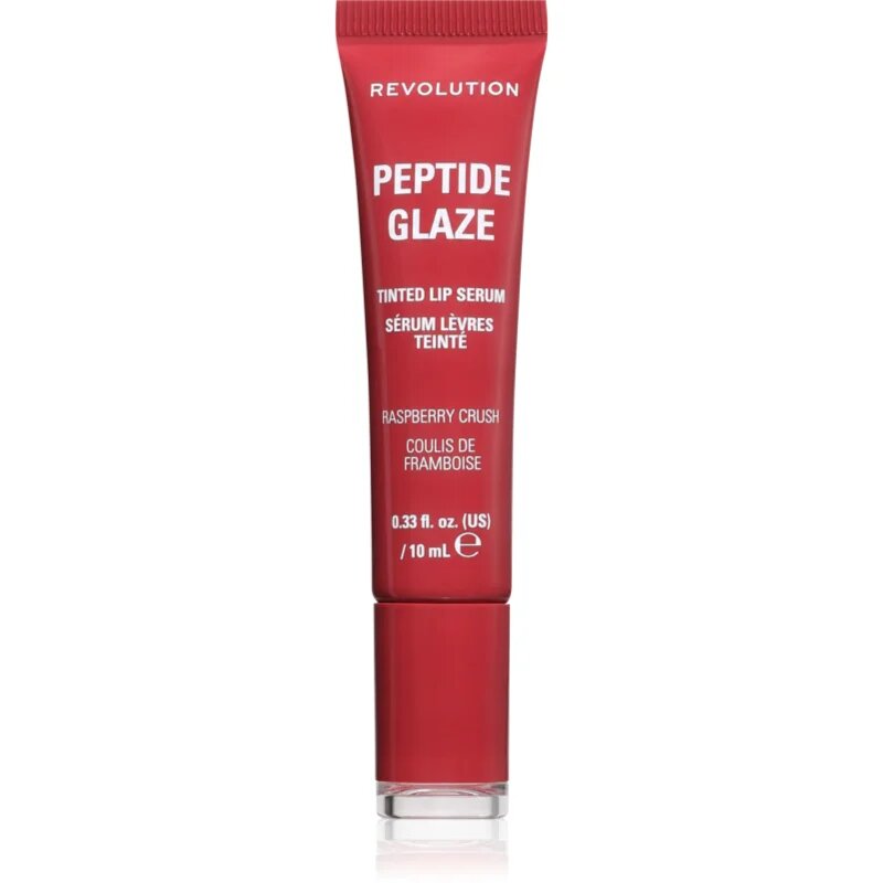 Revolution Peptide Glaze Tinted Lip Serum изглаждащ серум за устни цвят Raspberry Crush 1 бр.