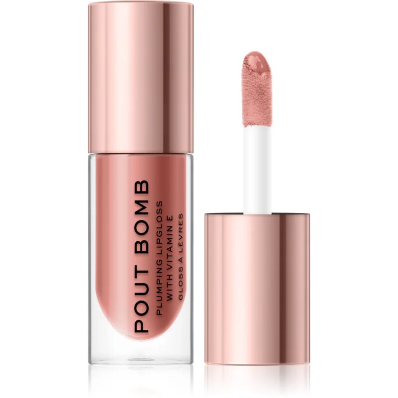 Revolution Pout Bomb блясък за устни за по-голям обем със силен гланц цвят Doll 4.6 мл.