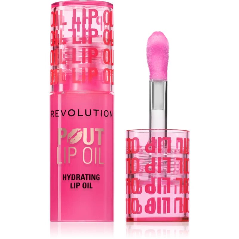 Revolution Pout Lip масло от нар с хидратиращ ефект цвят Raspberry Pink 3 мл.