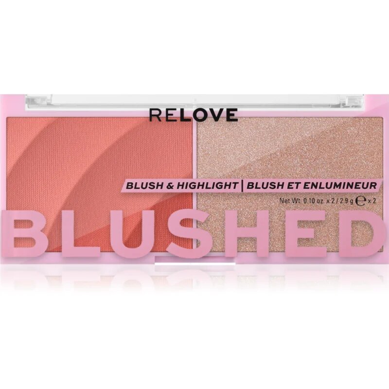 Revolution Relove Blushed Duo Blush & Highlighter озаряващ руж 1 бр.