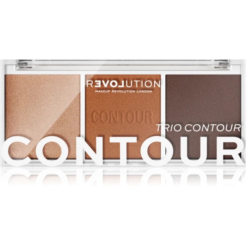 Revolution Relove Colour Play Contour Trio Palette контурираща палитра за лице цвят Bronze Sugar 6 гр.