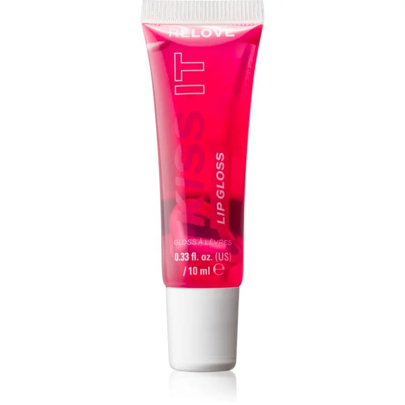 Revolution Relove Kiss It хидратиращ блясък за устни цвят Raspberry Pink 10 мл.