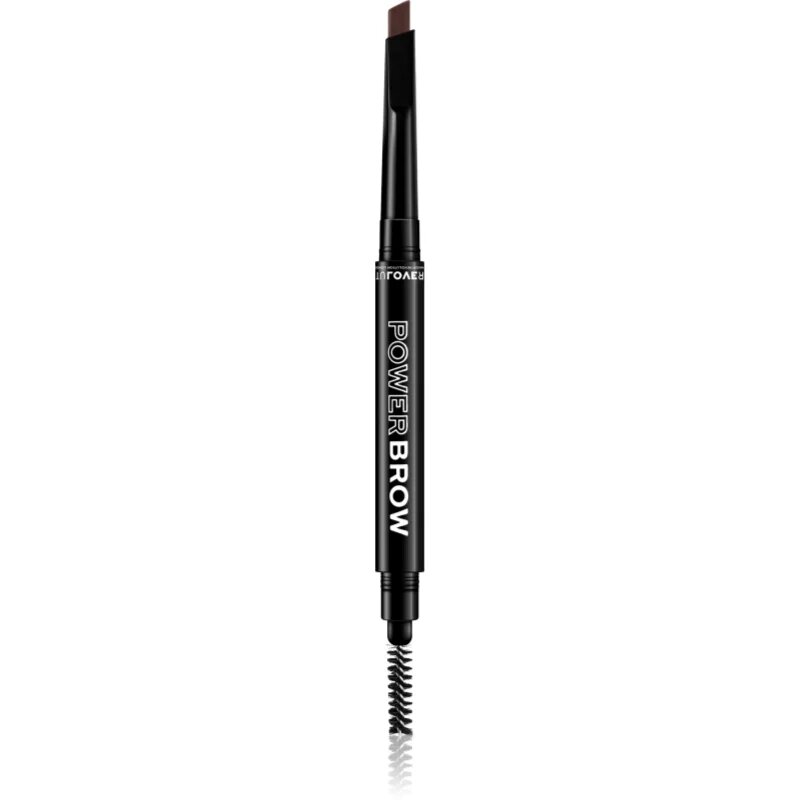 Revolution Relove Power Brow молив за вежди с четка цвят Granite 03 гр.