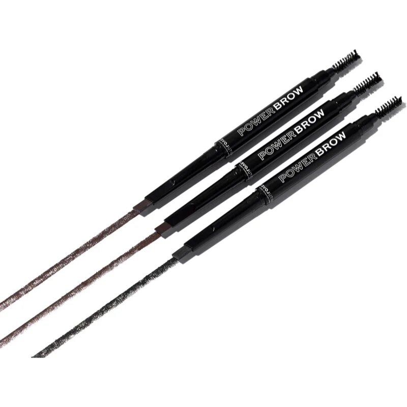 Revolution Relove Power Brow молив за вежди с четка цвят Granite 03 гр.