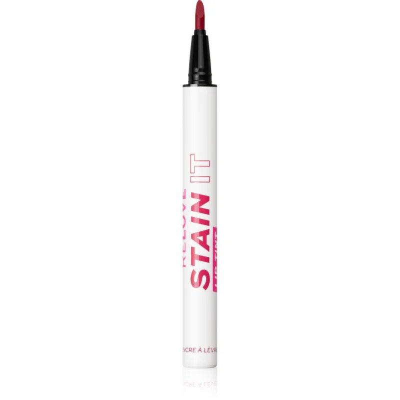 Revolution Relove Stain It Lip Ink Pen маркер за устни за дълготраен ефект цвят Coral 0.5 мл.