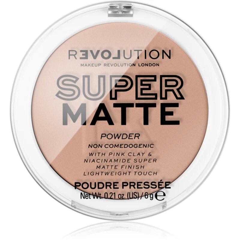 Revolution Relove Super Matte Powder матираща пудра цвят Beige 6 гр.