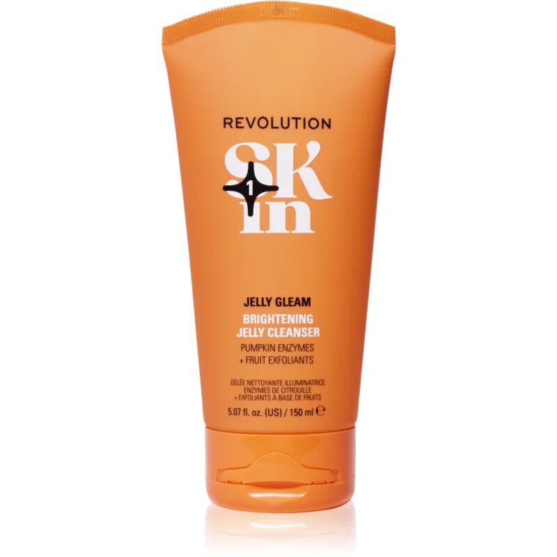 Revolution Skincare Be Bright Natural Fruit AHA Brightening Jelly Cleanser озаряващ почистващ гел 150 мл.