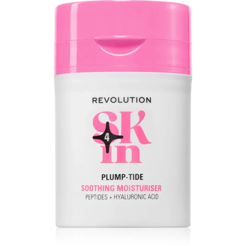 Revolution Skincare Go Gentle Peptide & Hyaluronic Acid Moisturiser крем за лице с успокояващ ефект 50 мл.
