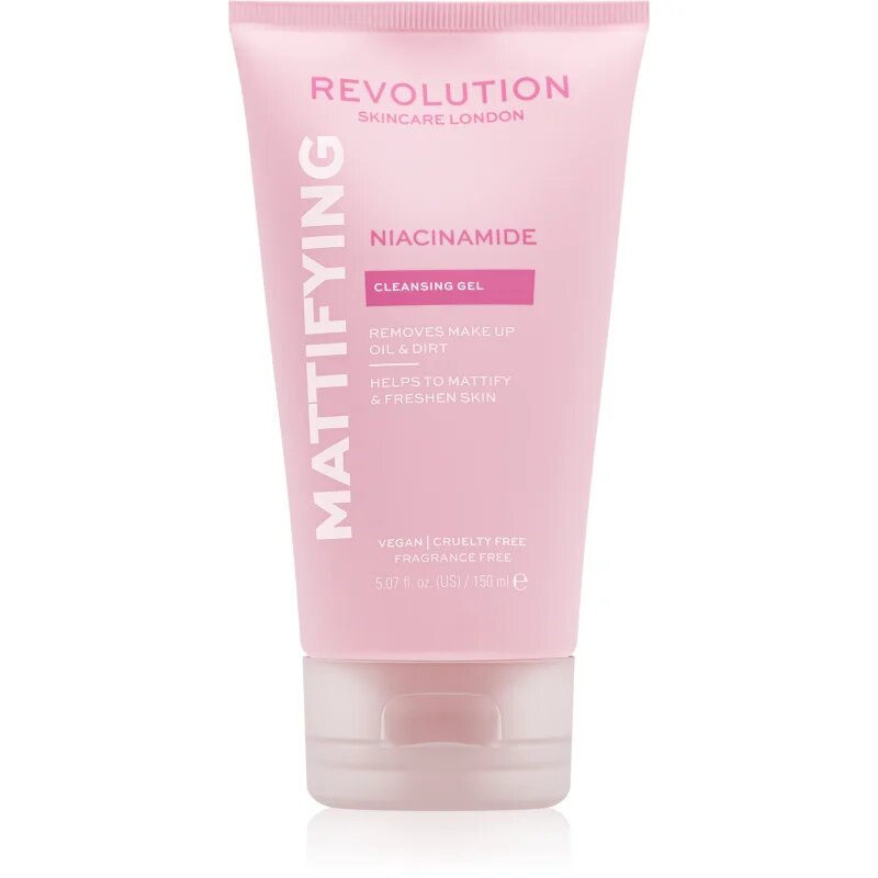 Revolution Skincare Niacinamide Mattify матиращ почистващ гел 150 мл.