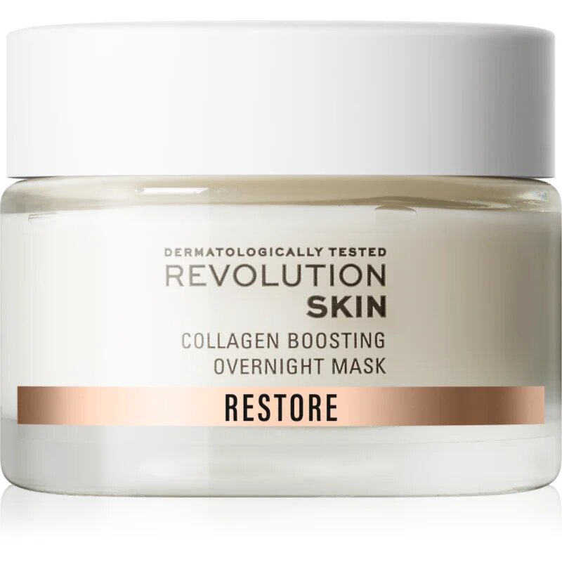 Revolution Skincare Restore Collagen Boosting възстановяващ нощен крем-маска за подпомагане на образуването на колаген 50 мл.