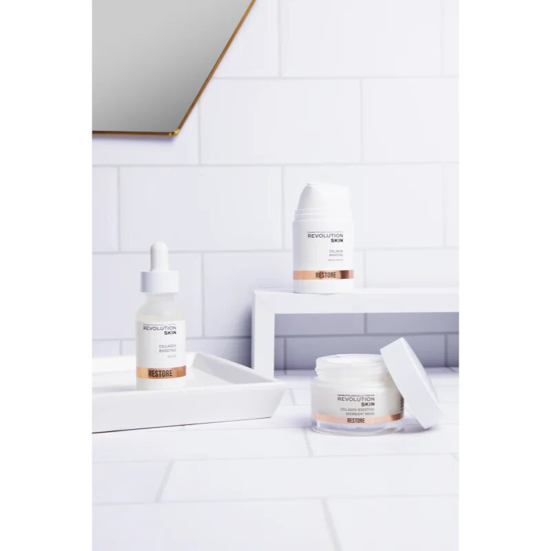 Revolution Skincare Restore Collagen Boosting възстановяващ нощен крем-маска за подпомагане на образуването на колаген 50 мл.