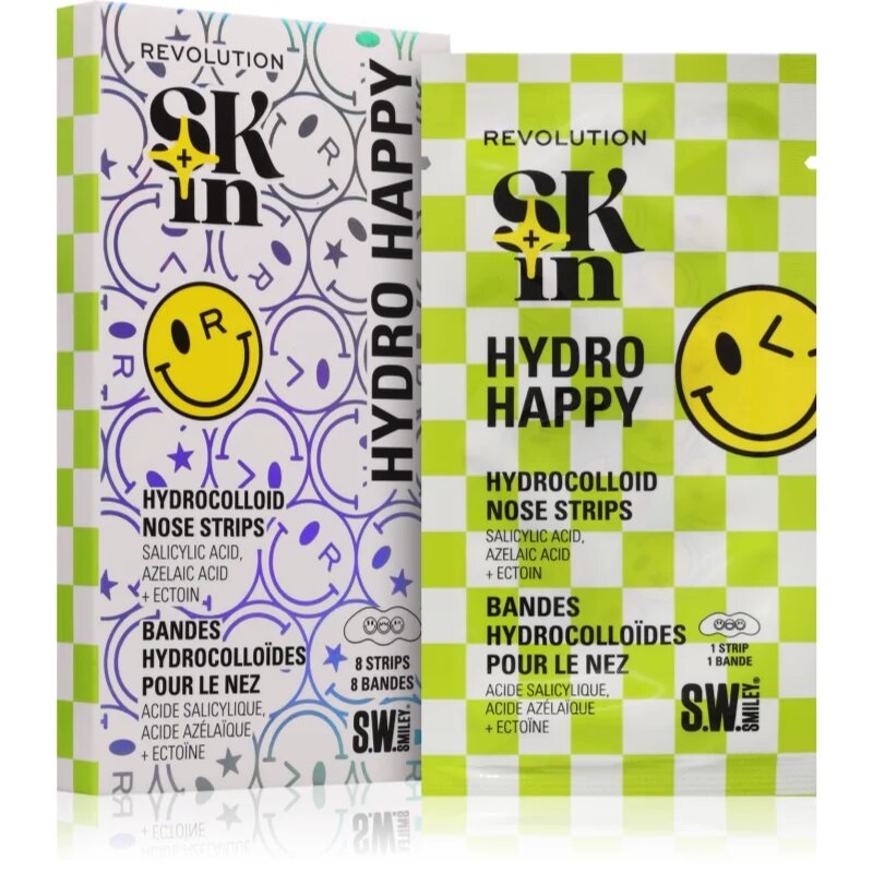 Revolution Skincare S.W.Smiley Skin отлепваща се маска за нос 8 бр.