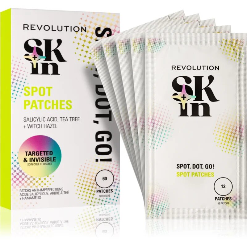 Revolution Skincare Skindividual Clearly Clarify Spot Dot Go! Salicylic Acid Spot Patches лепенки за проблемна кожа против акне 60 бр.
