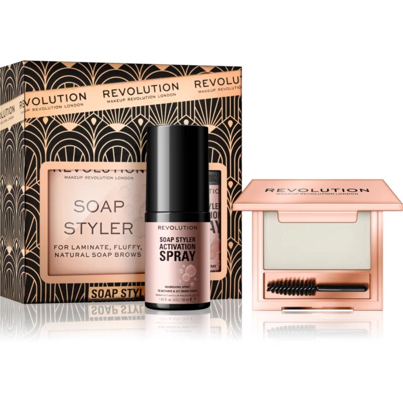 Revolution Soap Styler комплект за вежди подаръчно издание цвят Transparent