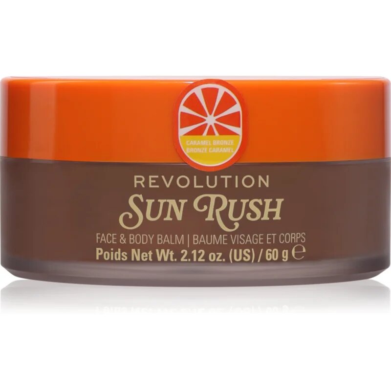 Revolution Sun Rush Face & Body Balm балсам след слънчеви бани с озаряващ ефект цвят Caramel Bronze 60 гр.