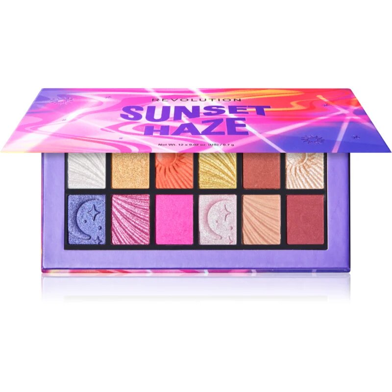 Revolution Sunset Haze палитра сенки за очи 12x0.7 гр.