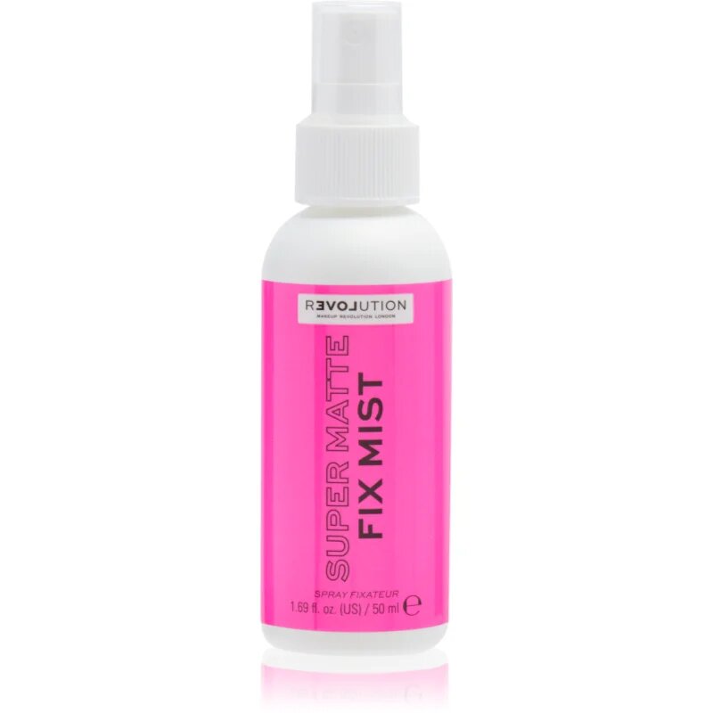Revolution Super Matte Fix Mist основа за грим и фиксиращ спрей в едно с матиращ ефект 50 мл.