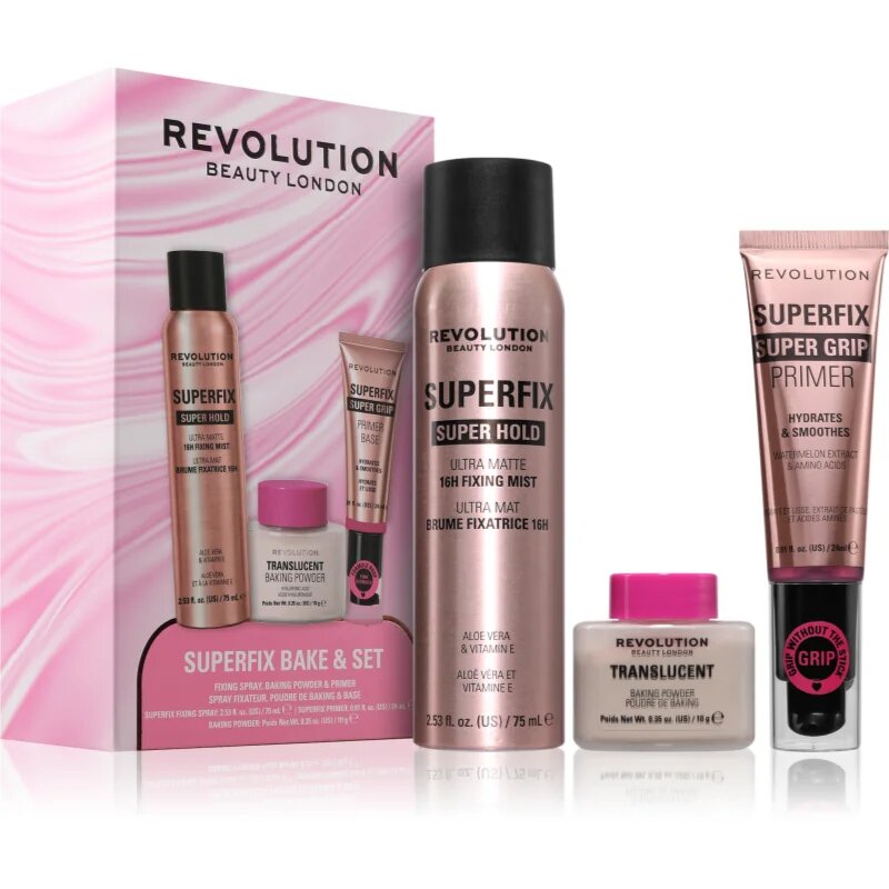 Revolution Superfix Bake Set подаръчен комплект за лице 1 бр.