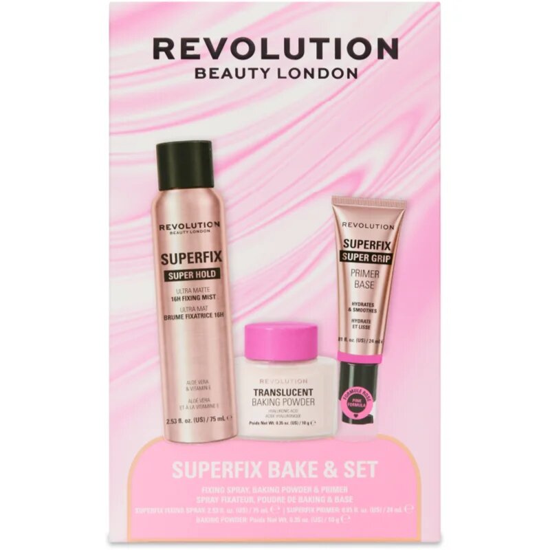Revolution Superfix Bake Set подаръчен комплект за лице 1 бр.