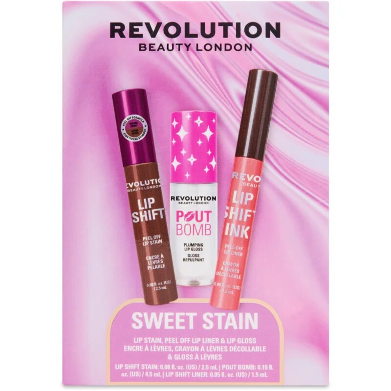 Revolution Sweet Stain Set подаръчен комплект за устни 1 бр.